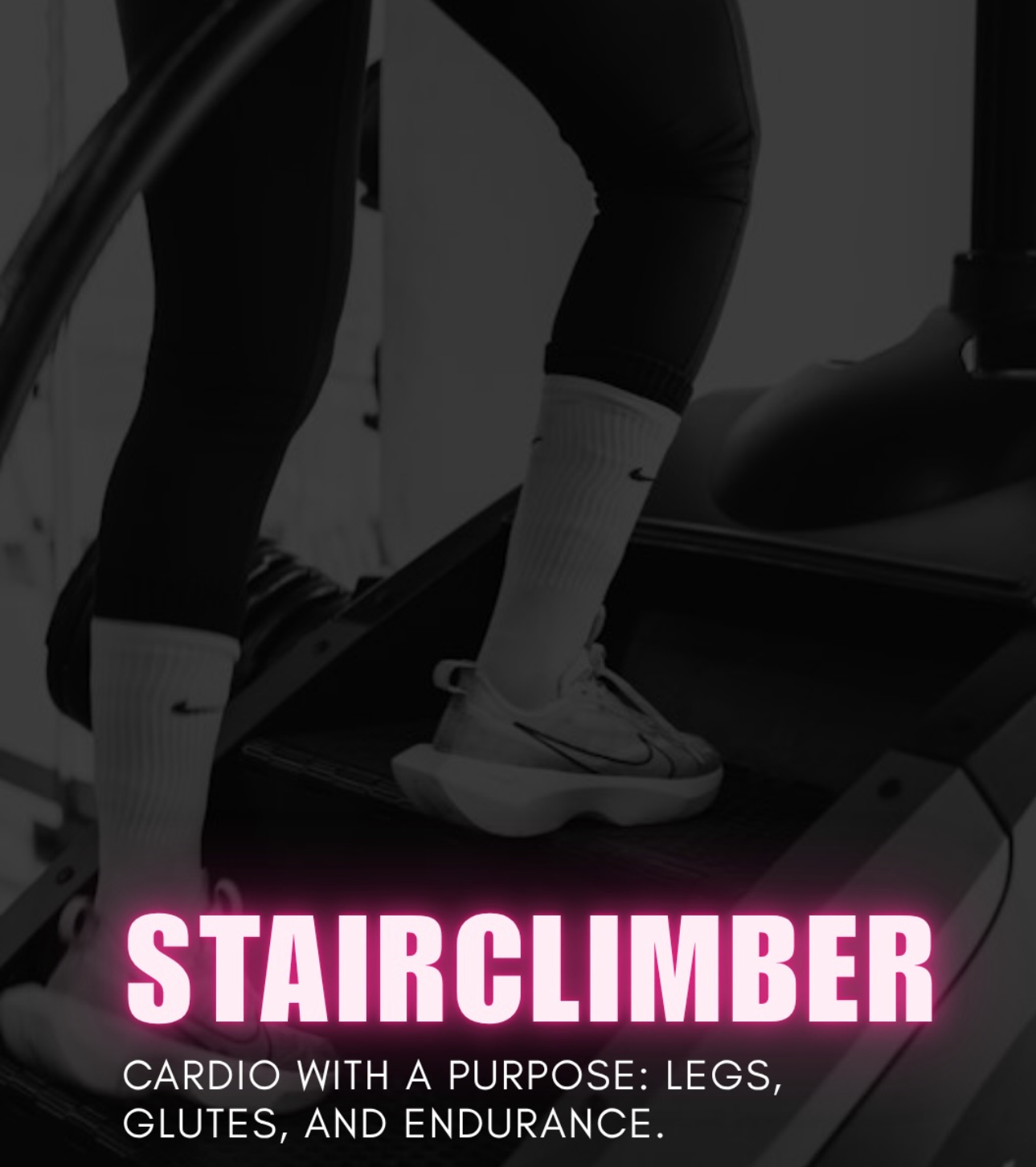 Stairclimber cardio at POMPAS